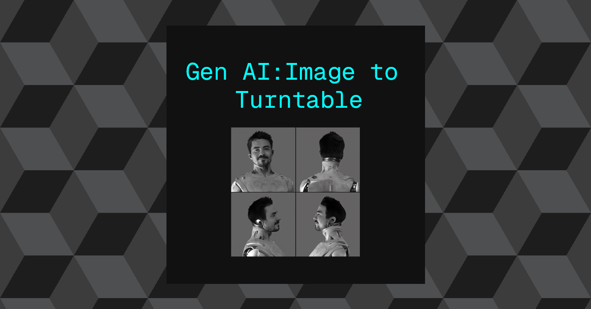 Gen AI: Image to Turntable